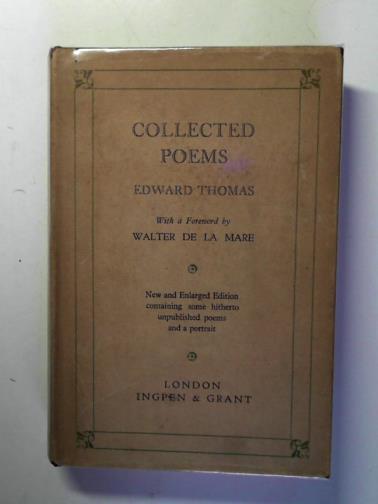 THOMAS, Edward - Collected poems
