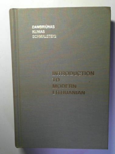 DAMBRIUNAS, Leonardas and others - Introduction to modern Lithuanian