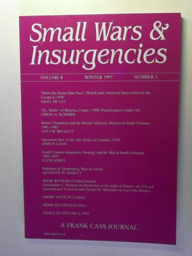 DE LEE, Nigel and others - Small wars and insurgencies Winter 1997 volume 8 number 3