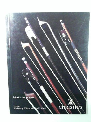 CHRISTIE'S - Musical instruments [ 23 March 1994]