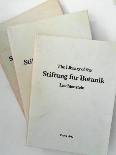 SOTHEBY'S - The magnificent botanical library of the Stiftung fur Botanik, Vaduz, Liechenstein collected by the late Arpad Plesch, parts 1-3