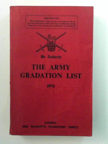  - The Army gradation list 1970
