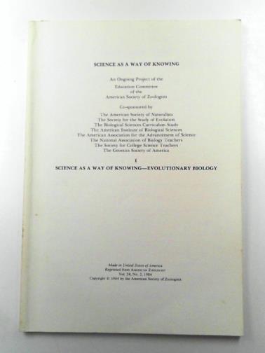 MOORE, John A & others - Science as a way of knowing - evolutionary biology