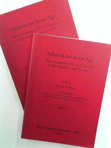 ROE, Derek A (ed) - Adlun in the Stone Age: The excavations of D.A.E. Garrod in the Lebanon, 1958-1963, parts i & ii