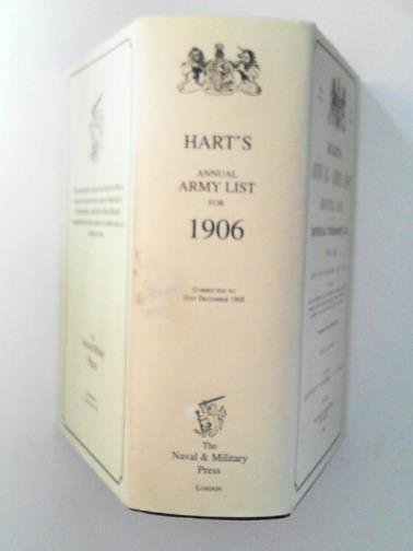 HART, H. G. - Hart's Annual Army List Militia List, and Imperial Yeomanry List, for 1906