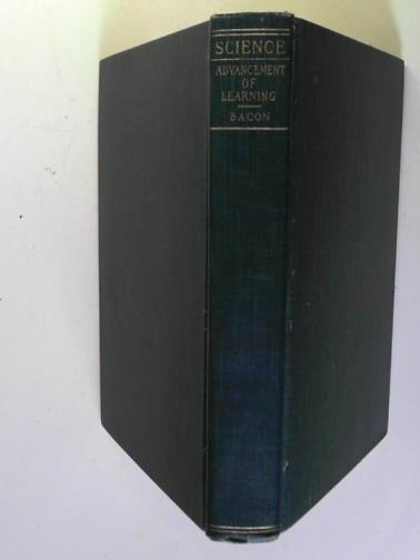 BACON, Francis (Lord) /  DEVEY, Joseph (ed) - Advancement of learning (Science)