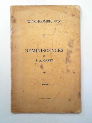 OAKEY, J. A. - Winchcombe, 1935-7: Reminiscences