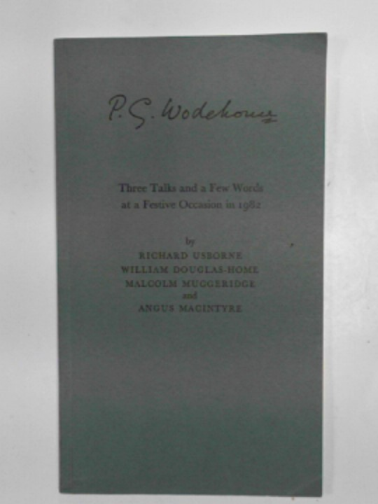 USBSORNE, Richard & others - Three talks and a few words at a festive occasion in 1982