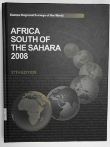 FRAME, Iain (Ed.) - Africa South of the Sahara 2008