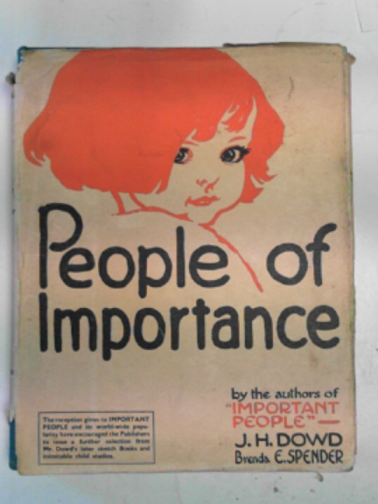DOWD, J.H. & SPOONER, Brenda E. - People of importance
