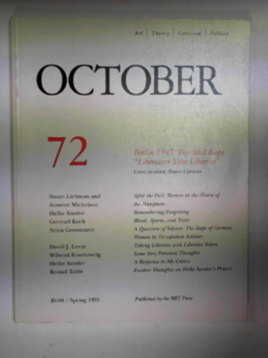 LIEBMAN, Stuart & others / KRAUSS, Rosalind & others (eds) - October 71, Spring 1995
