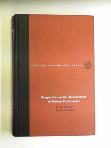 RONAN, W.W & PRIEN, E.P [eds] - Perspectives on the measurement of human performance.