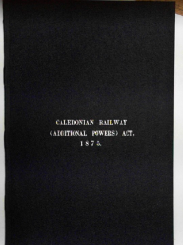  - The Caledonian Railway (additional powers) Act, 1875 [38 & 39 Vict. sess.1875]