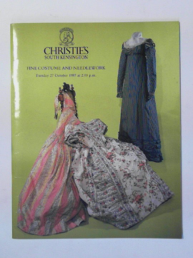 CHRISTIE'S - Fine costume and needlework (27 October 1987)