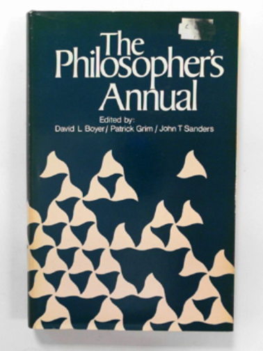 BOYER, David L & others - The Philosopher's Annual, Vol. 1, 1978