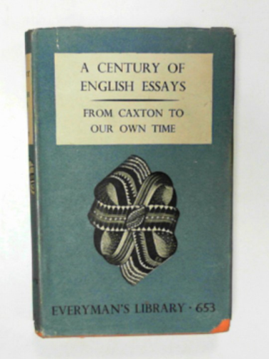  - A century of English letters, from Caxton to Belloc