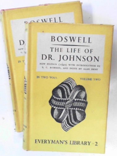 BOSWELL, James - The life of Samuel Johnson, LL.D (2 volumes)