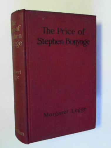 LEGGE, Margaret - The price of Stephen Bonynge
