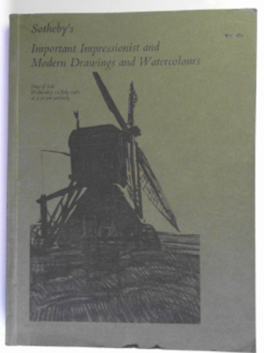 SOTHEBY'S - Important Impressionist and modern drawings and watercolours (1st July 1981)
