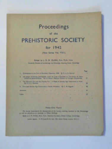 CLARK, J.G.D. (ed) - Proceedings of the Prehistoric Society for 1942 (new series vol.VIII)