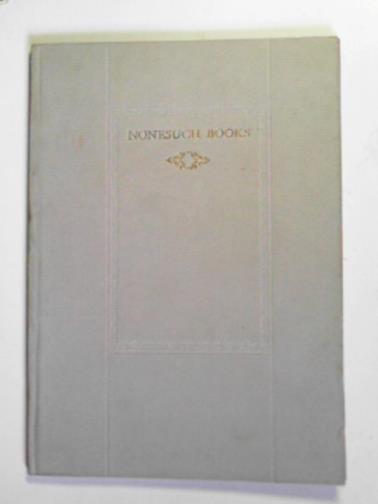 NONESUCH BOOKS - Nonesuch Books for Christmas 1925, for the Spring 1926