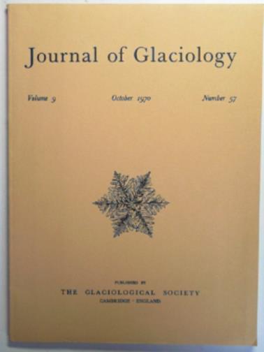 GLEN, J. W. & others (eds) - Journal of Glaciology, vol. 9, no. 57, October 1970