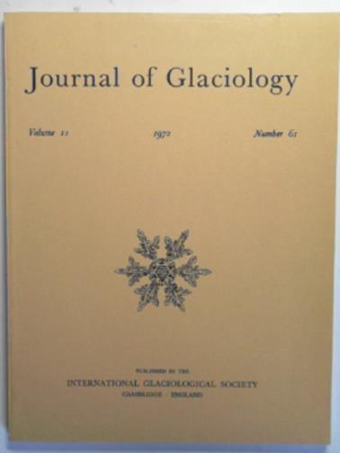 GLEN, J. W. & others (eds) - Journal of Glaciology, vol. 11, no. 61, 1972