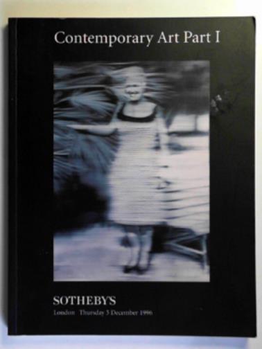SOTHEBY'S - Contemporary art, part I, Thursday, 5 December, 1996