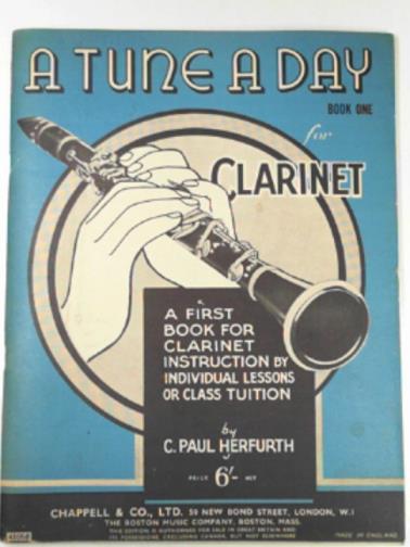 HERFURTH, C. Paul - A tune a day: a first book for clarinet instruction