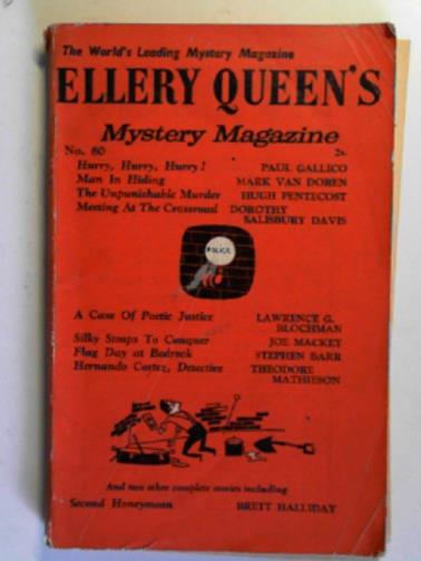 QUEEN, Ellery (ed) - Ellery Queen's mystery magazine: no 80, September 1959