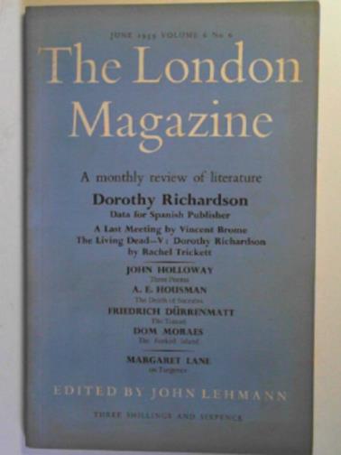 LEHMANN, John (ed) / RICHARDSON, Dorothy - The London Magazine, volume 6 no.6, June 1959