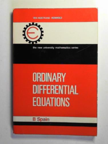 SPAIN, Barry - Ordinary differential equations