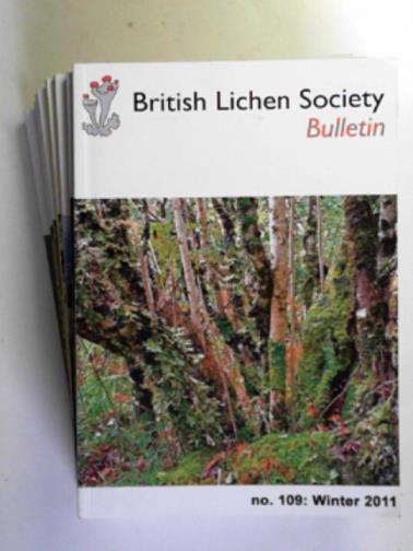 CANNON, P.F (ed) - British Lichen Society Bulletin, no.109 Winter 2011 - No.117 Winter 2015 (8 issues)