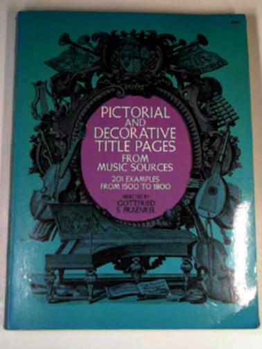 FRAENKEL, Gottfried - Decorative music title pages