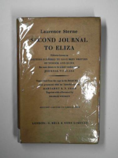 STERNE, Laurence - Second journal to Eliza