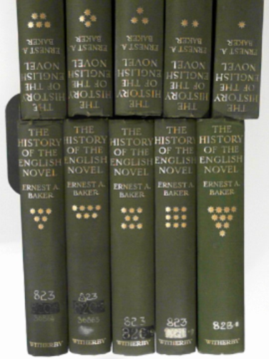 BAKER, Ernest A. - The history of the English novel: The age of Romance; from the beginings  to the Renaissance. Complete in 10 vols