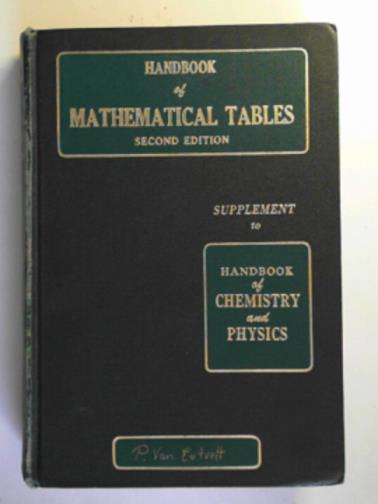 WEAST, Robert C. (ed) - Handbook of mathematical tables