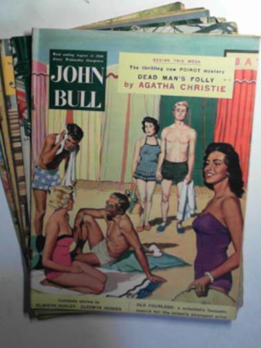 CHRISTIE, Agatha & others - John Bull, vol. 100, nos. 2615-2620, August 11, 1956-September 15, 1956 (6 issues)