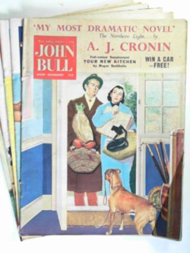 CRONIN, A.J. - 'The Northern Light' in John Bull, vol. 104, nos. 2727-2731, October 4-November 1, 1958 (5 issues)