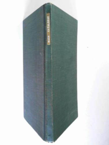DORFFEL, Alfred & PETERS, C. F. - Thematisches verzeichnis der instrumentalwerke von Johann Sebastian Bach