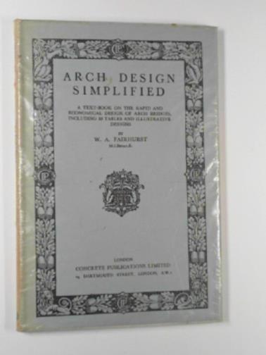 FAIRHURST, W. A. - Arch design simplified