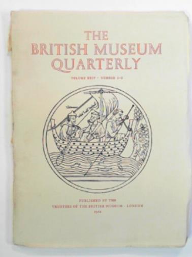  - The British Museum Quarterly, vol.XXIV, number 1-2, August 1961