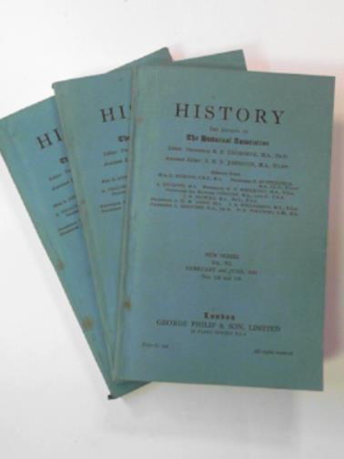 TREHARNE, R.F. (ed) - History: the journal of the Historical Association (nos.138-143) 1955-56)