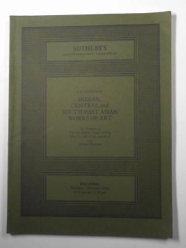 SOTHEBY'S - Tibetan, Nepalese, Indian and South-East Asian bronze and stone sculpture (28 June 1982)