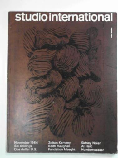 KEMENY, Zoltan & others - Studio international, November 1964, Volume 168, no. 859