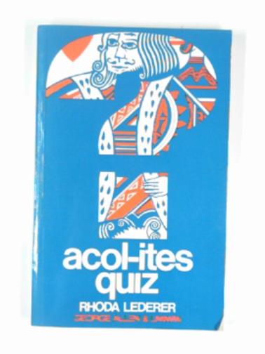 LEDERER, Rhoda - Acol-ite's quiz
