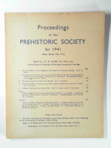 CLARK, J.G.D. (ed) - Proceedings of the Prehistoric Society for 1941 (new series vol.VII)