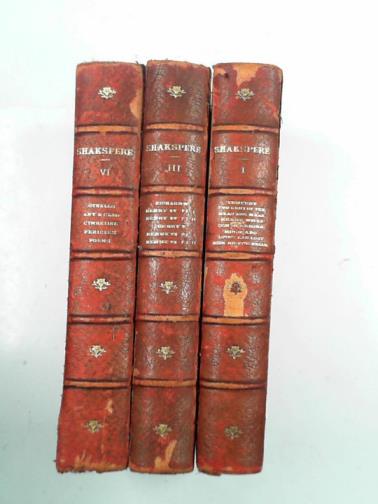 SHAKESPEARE, William - Shakspere's works, volumes I, III & VI