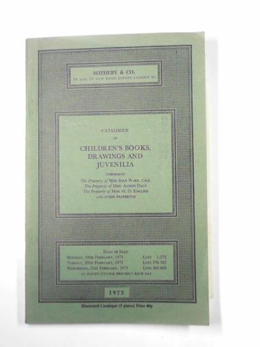 SOTHEBY'S - Catalogue of children's books, drawings and juvenilia (19-21 February 1973)