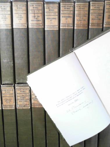 TWAIN, Mark - The writings of Mark Twain (author's edition de luxe) (23 vols.)